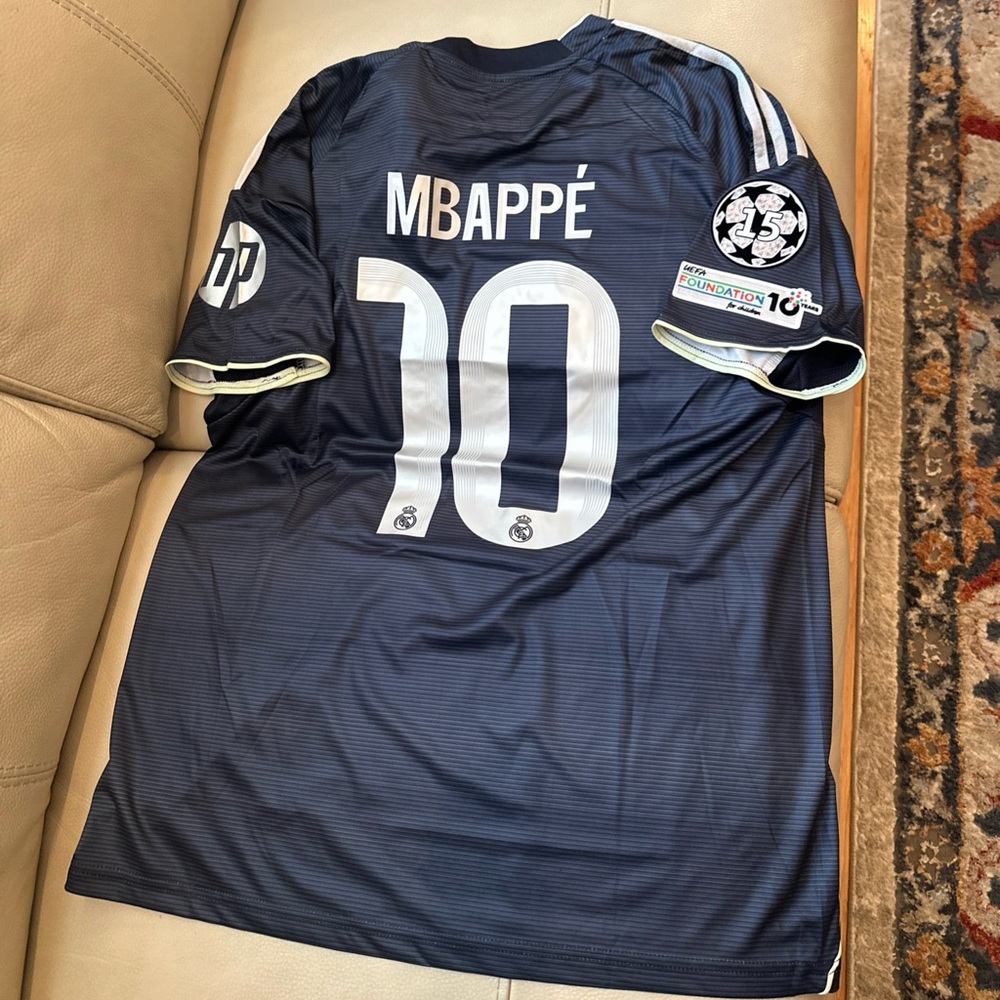 Real Madrid 2025/26 Away Champions League  SLIM FIT  Size  Medium MBAPPE#10